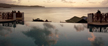 Calabash Cove Main pool infinity edge at sunset